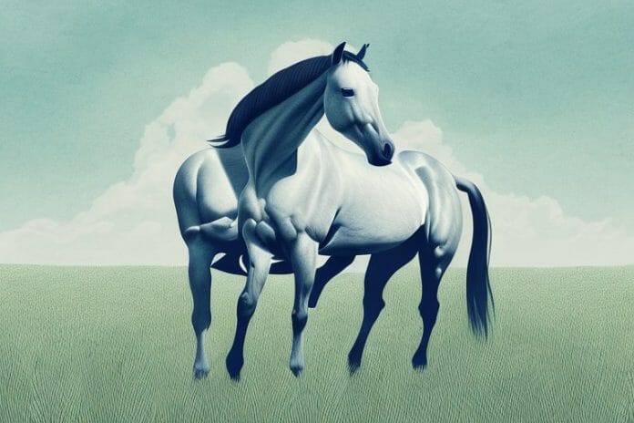 A horse in a field in kuruman