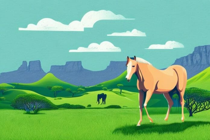 A horse in the western cape