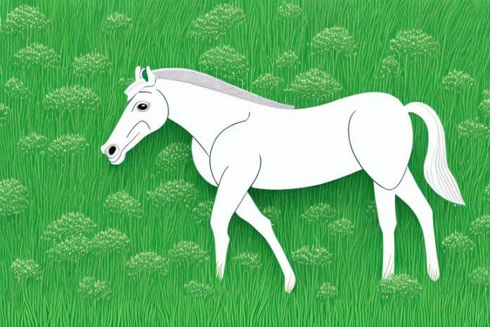 A horse in a field of green grass in somerset west
