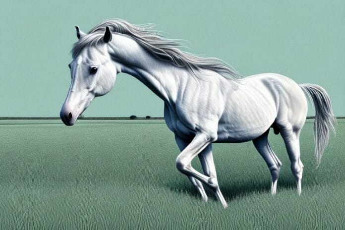 A horse in a field in kroonstad
