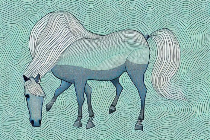 A hackney horse in its natural environment in the northern cape