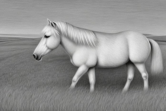 A haflinger horse in a rural setting in kwa zulu natal