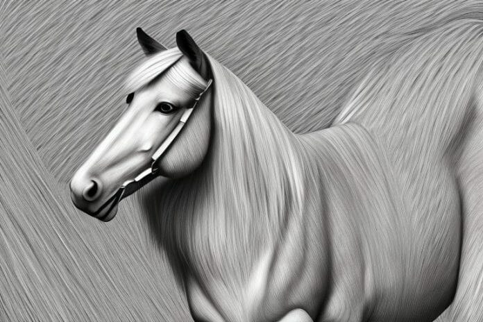 A haflinger horse in a rural setting in port shepstone
