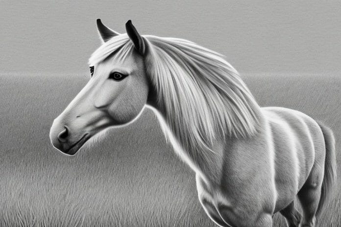 A haflinger horse in a rural setting in pinetown