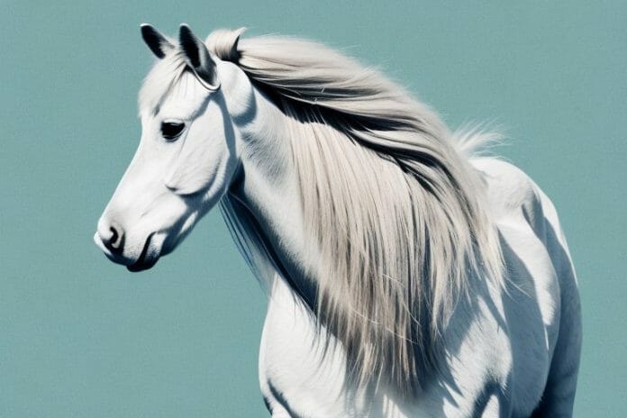 A haflinger horse in its natural environment in the eastern cape