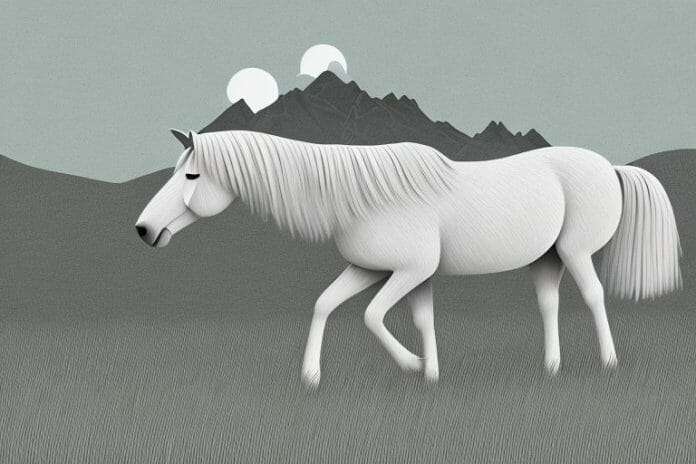 A haflinger horse in a rural setting in queenstown