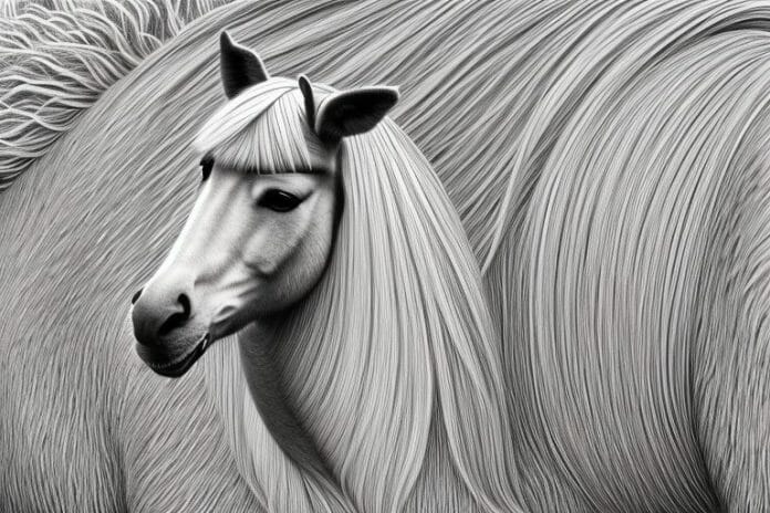 A haflinger horse in a rural setting in grahamstown