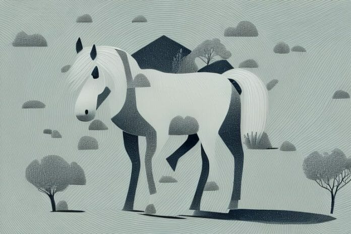 A haflinger horse in a johannesburg