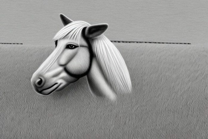 A haflinger horse in a rural setting in randburg