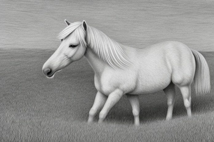 A haflinger horse in a rural setting in bela-bela
