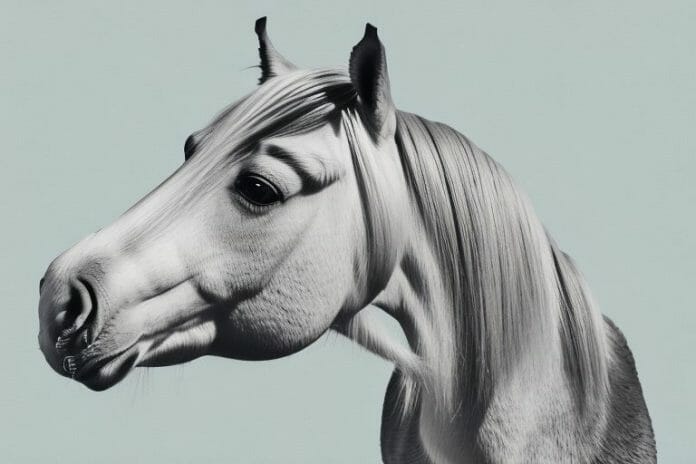 A haflinger horse in a paarl