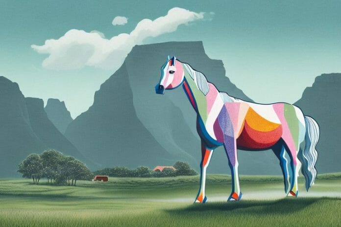 A fjord horse in a rural setting in port shepstone
