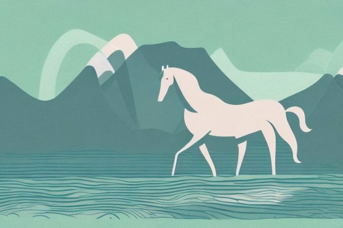 A fjord horse in a landscape setting in knysna