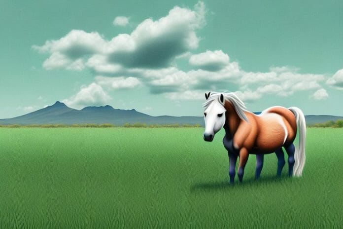 A connemara pony grazing in a field in pietermaritzburg