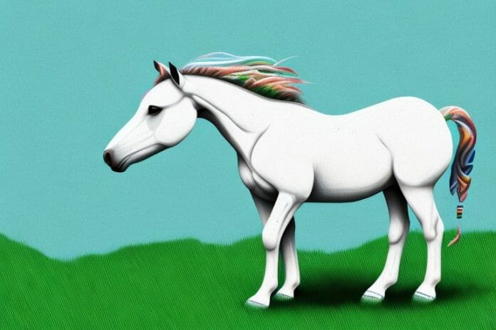 A connemara pony in a field in amanzimtoti