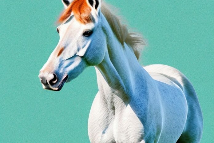 A connemara pony horse in a natural setting in jeffreys bay