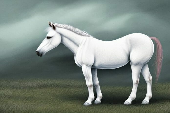 A connemara pony horse in a rural setting in phuthaditjhaba