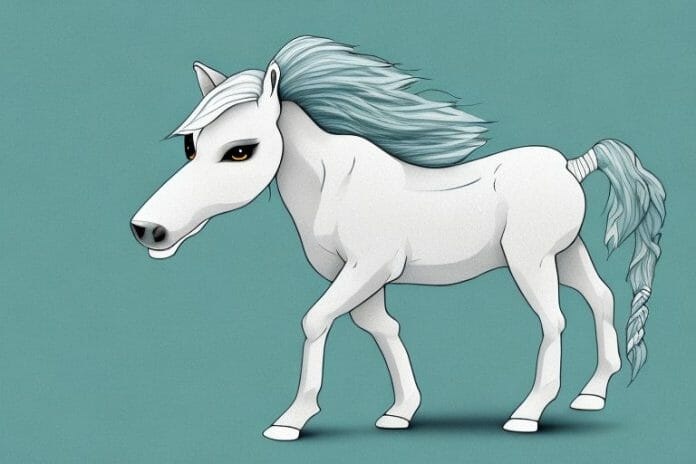 A connemara pony in its natural environment in witbank