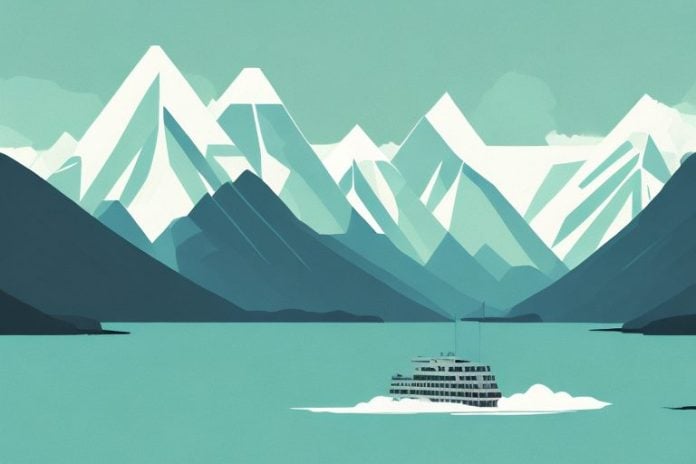 A horse in a fjord