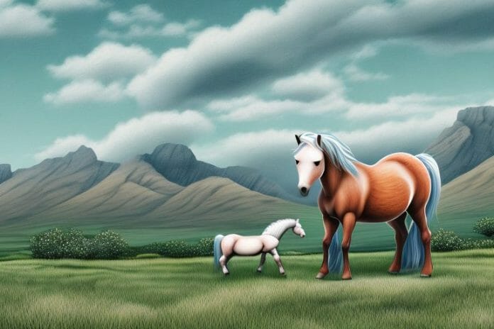 A connemara pony in a rural setting in the western cape
