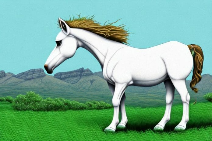 A connemara pony in a field in george