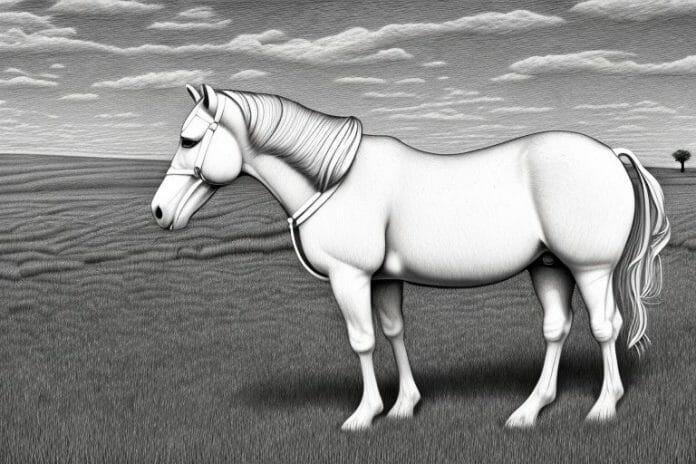 An irish draught horse in a field in centurion