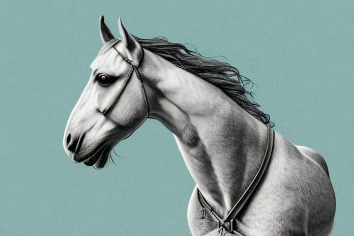 An irish draught horse in the western cape