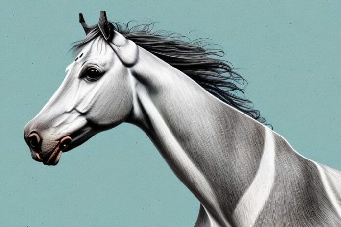A marwari horse in the free state landscape