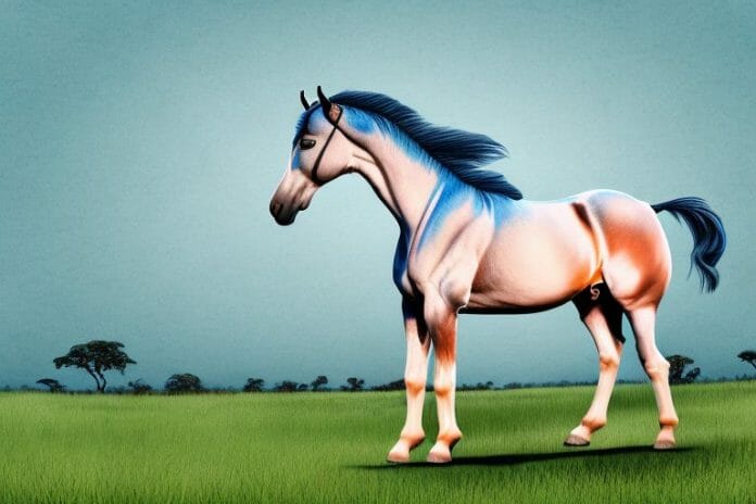 A marwari horse in a field in pretoria