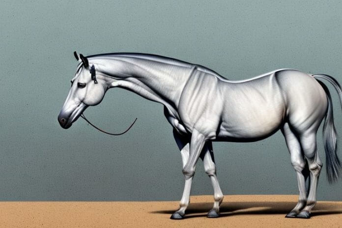 A marwari horse in a rural setting in vereeniging