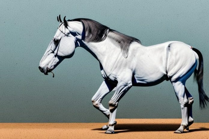 A marwari horse in a rural setting in krugersdorp