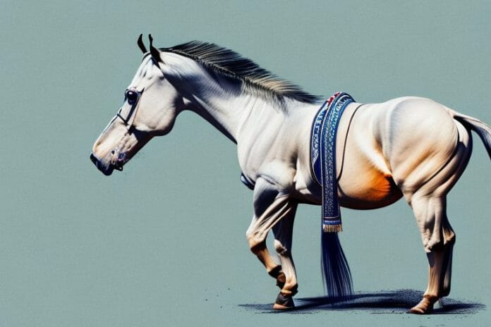 A marwari horse in a south african landscape