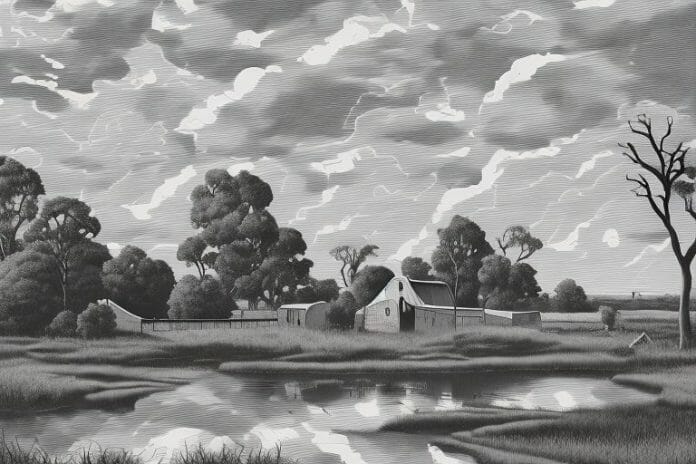 A cleveland bay horse in a rural setting in middelburg