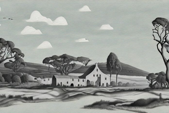 A cleveland bay horse in a rural setting in somerset west