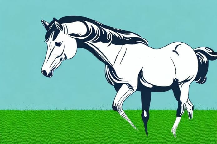 A trakehner horse in a grassy field in durban