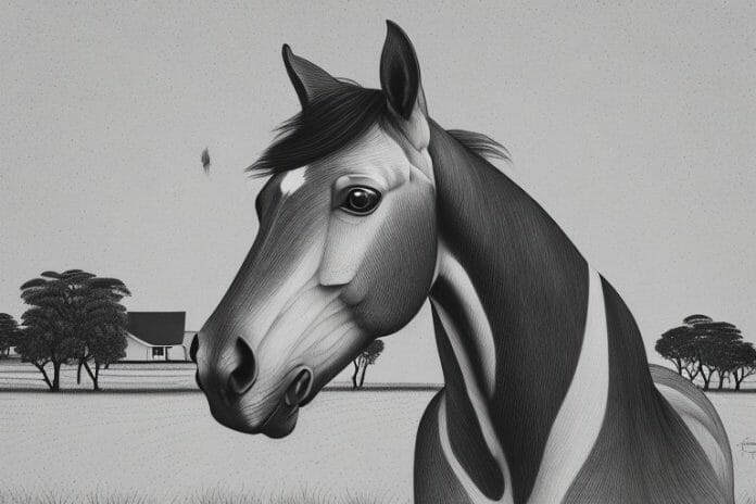 A trakehner horse in a rural setting in vereeniging