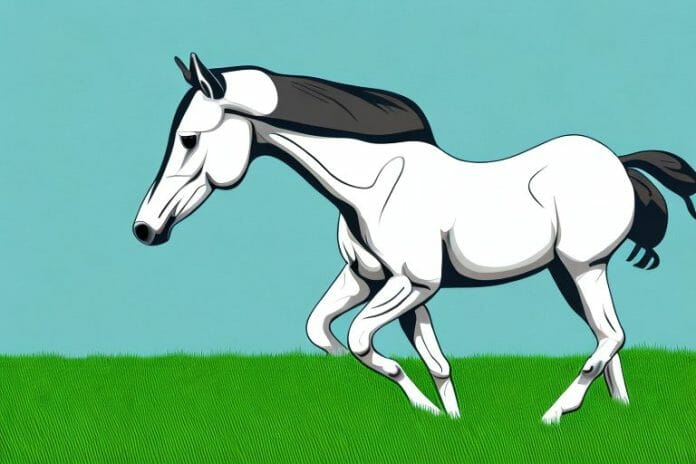 A trakehner horse in a grassy field in randburg