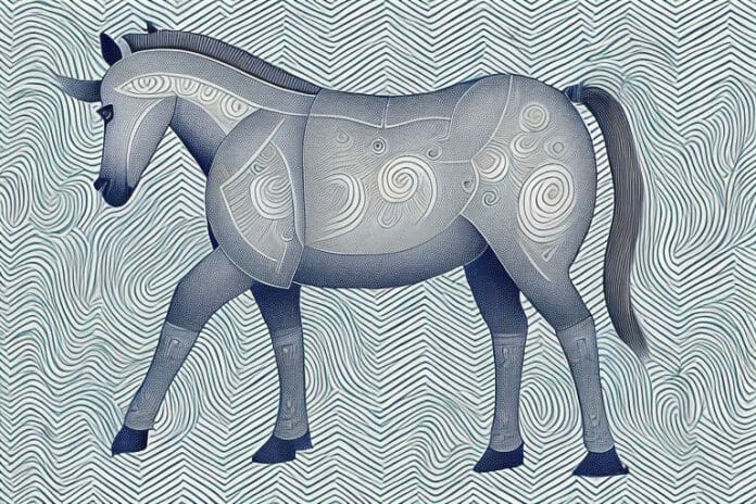 A kathiawari horse in its natural environment in king william's town