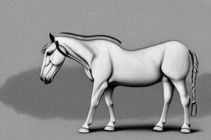 A kathiawari horse in a rural setting in butterworth