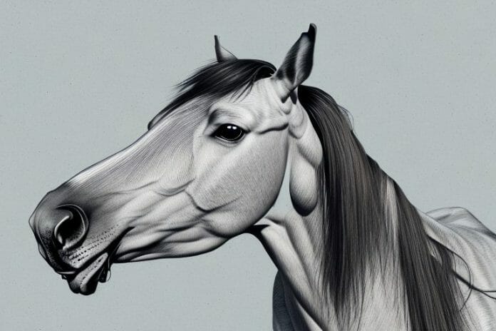 A kathiawari horse in a rural south african setting