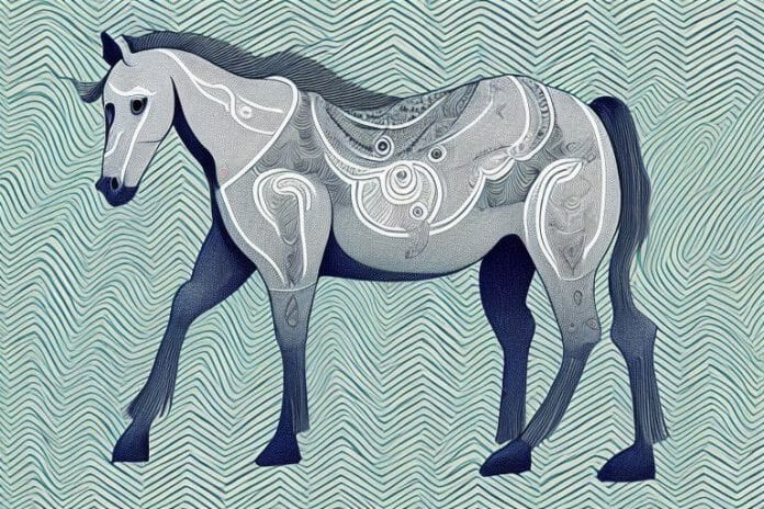 A kathiawari horse in its natural habitat in phalaborwa