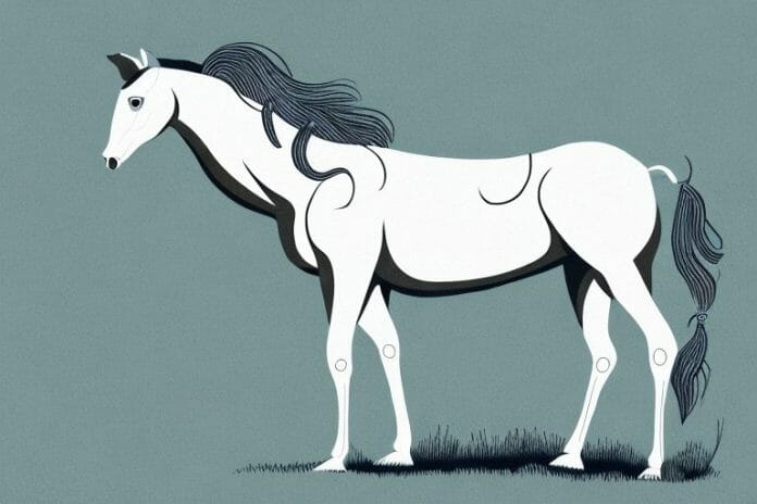 A kathiawari horse in a field in bela-bela