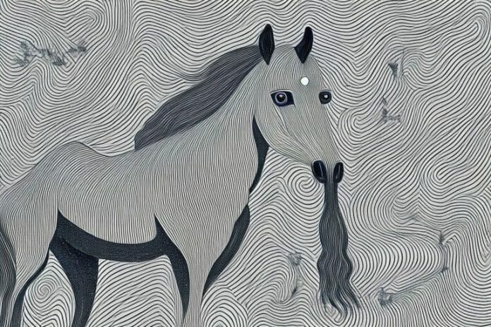 A horse in the black forest of thohoyandou