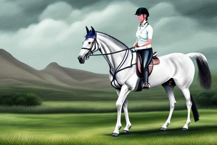 An irish sport horse in a rural setting in kwa zulu natal