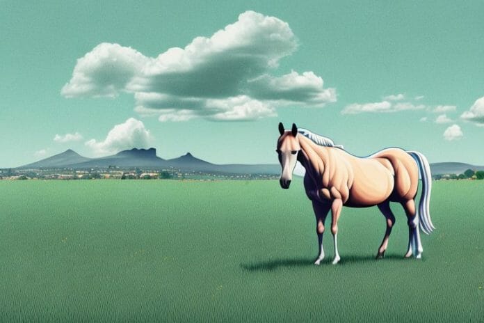 A horse in a field in pinetown