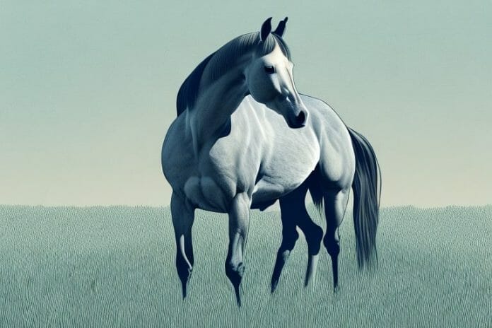 A horse in a field in welkom