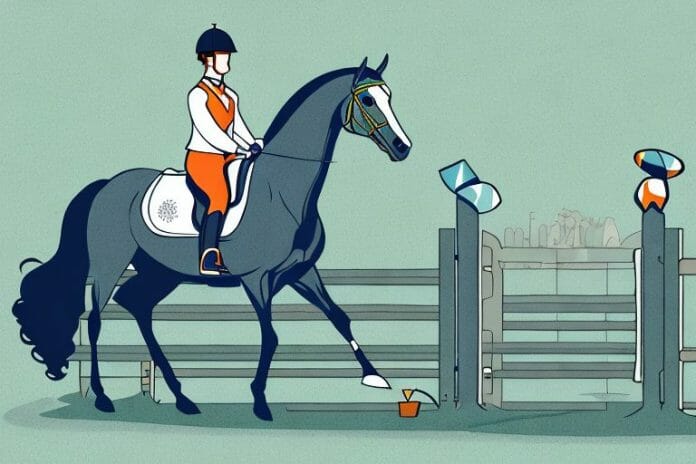 An irish sport horse in a rural setting in johannesburg