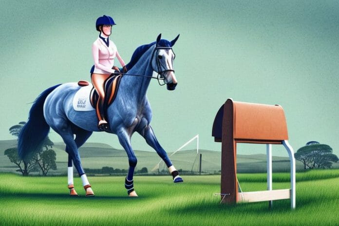An irish sport horse in a rural setting in south africa