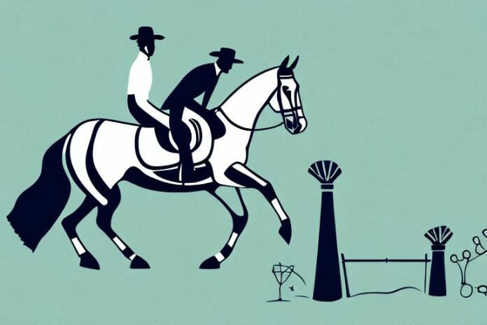 An irish sport horse in a south african landscape
