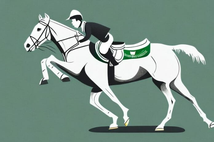 An irish sport horse in its natural habitat in giyani